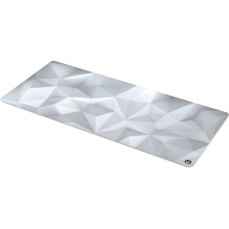 Podkładki pod myszy Endorfy Crystal XL biały front lewy obrót
